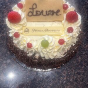 Gâteau crème fraiche fruits - prix / personne