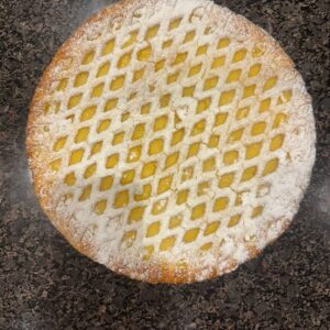 Tarte crème treillée