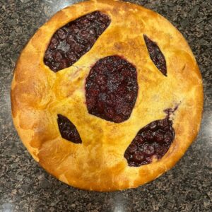 Tarte cerise couverte